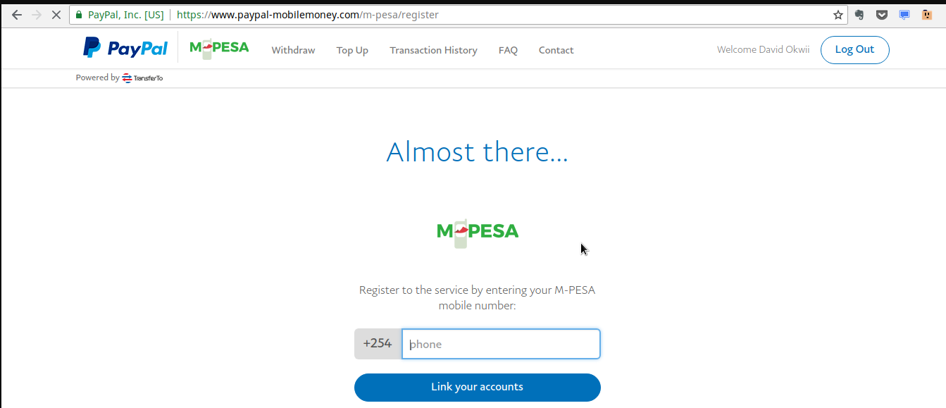 How To Connect Your Paypal Account To MPesa Number
