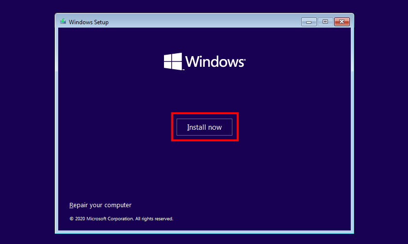 installing windows 10 on new ssd