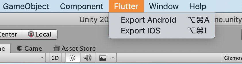 Flutter Unity