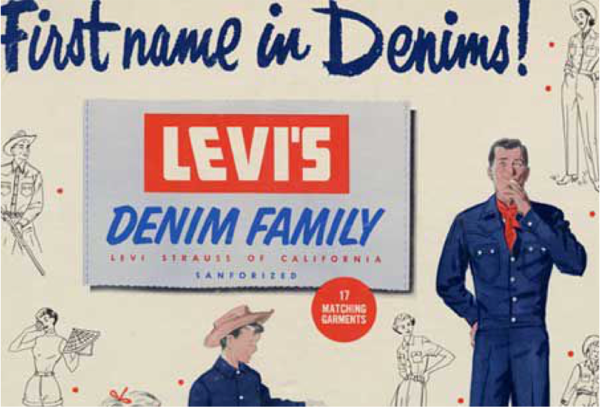 Levis in the 1960's. · Levi Strauss, a 