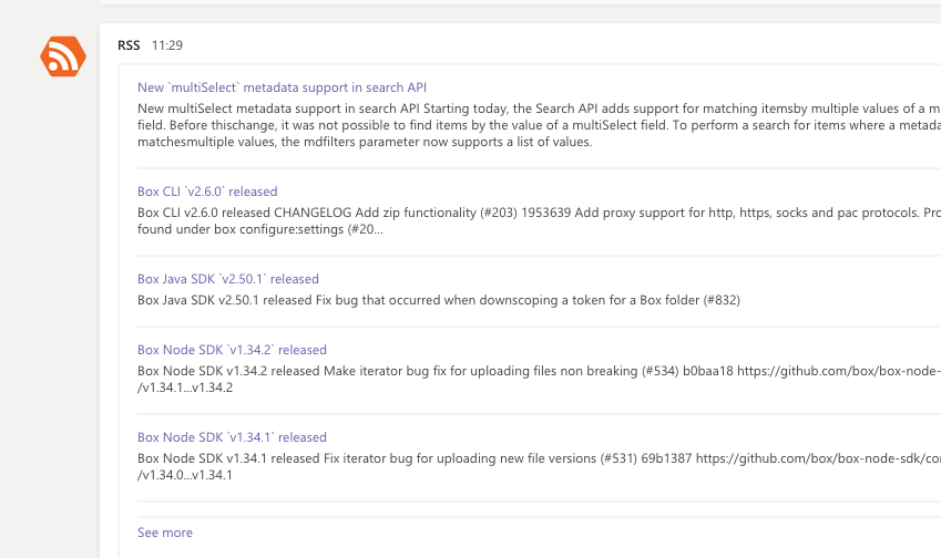Box Platformの更新情報を受け取る6つの方法 先日 Boxのapi Sdk Cliなどに対する変更の最新情報を入手できる新しく By Cristiano Betta Box Developer Blog Medium