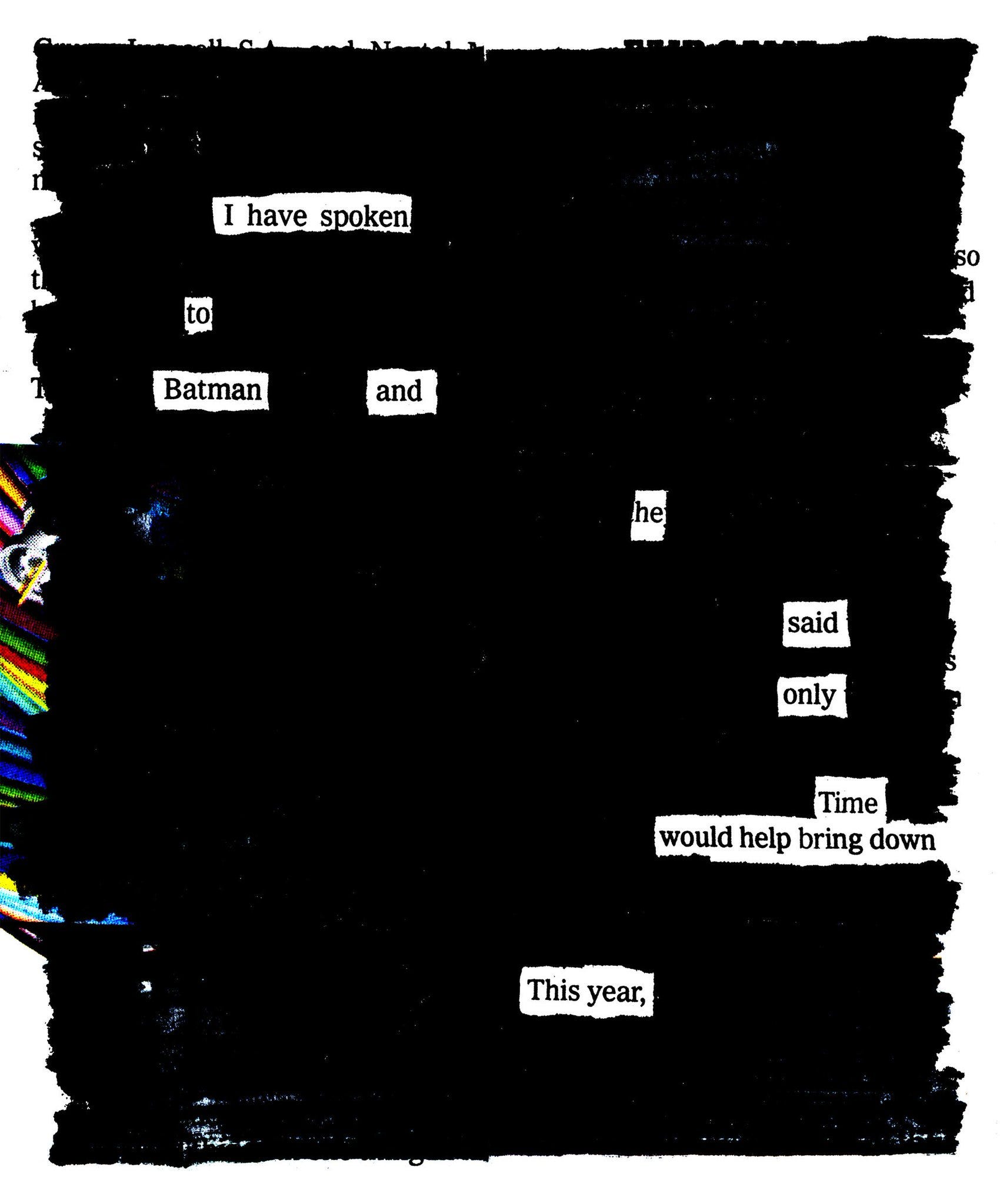 Blackout poem