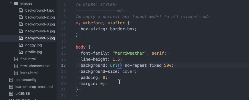 An animated GIF showing someone right-click a file in Atom editor. The context menu shows the entry, 'Copy Relative Path' which is clicked. Next, the context menu is show within the editor where the 'Paste' option is selected. The relative file path is the result.