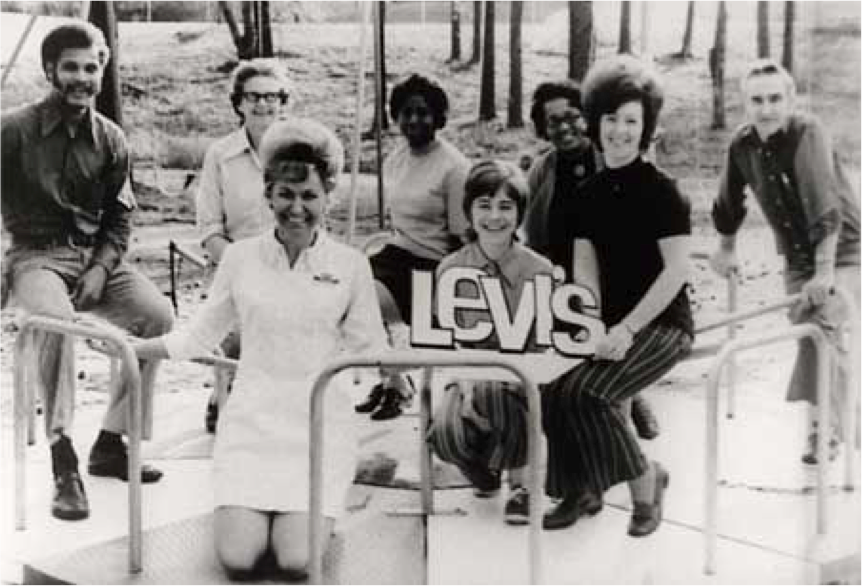 Levis in the 1960's. · Levi Strauss, a 