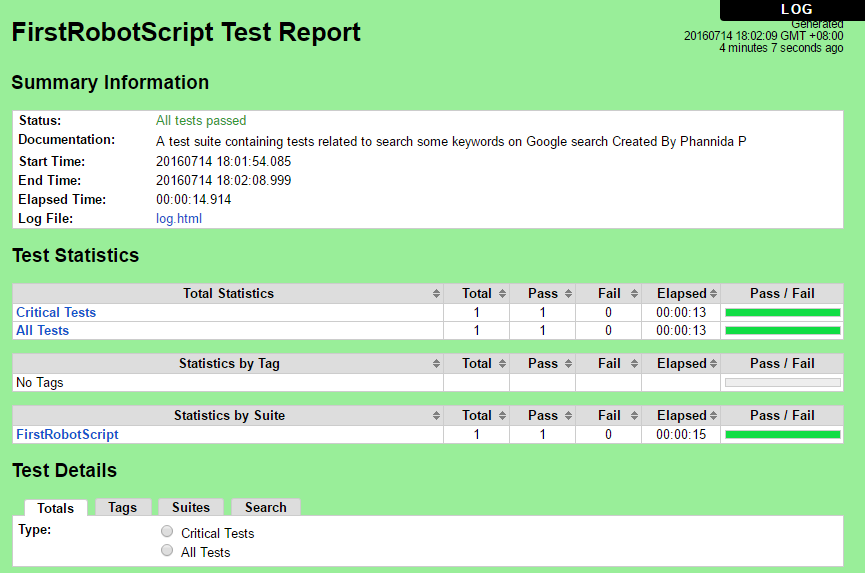 Automated Testing — 101 — เริ่มต้นเขียน Robot Script