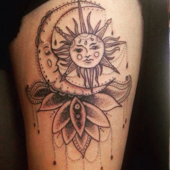 Is Sun Moon And Saturn Tattoo Still Relevant Sun Moon And Saturn Tattoo By Khatarine Medium