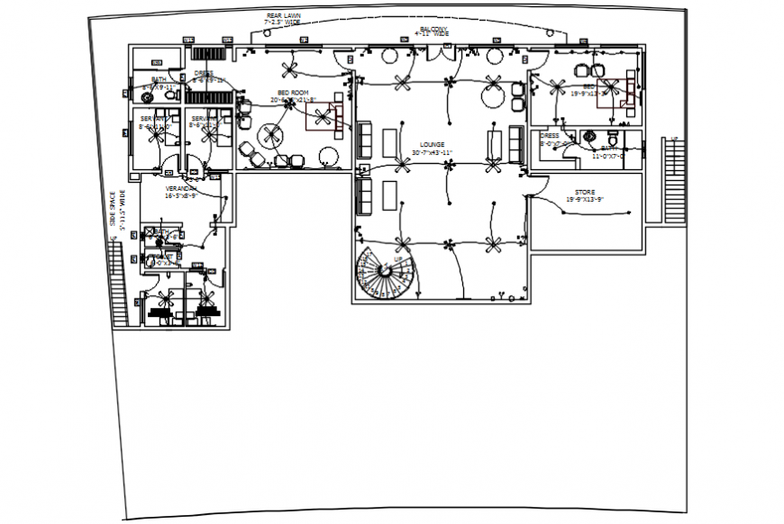  ELECTRICAL  INSTALLATION PLAN  FOR HOME  OFFICE AUTOCAD  
