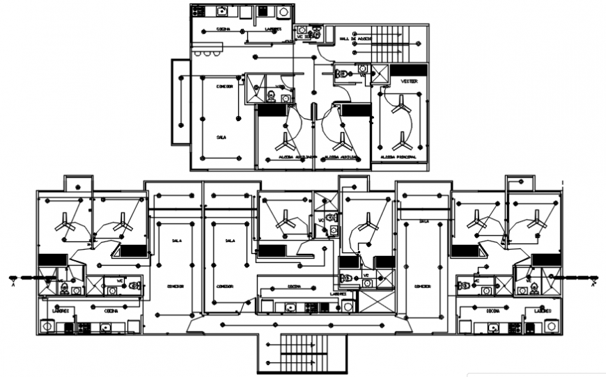 Electrical Installation Plan For Home Office Autocad Files