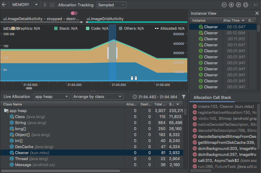 Optimize Android Memory Leak