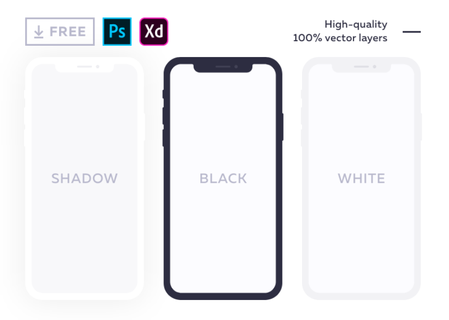 42 Best iPhone X, iPhone XS(Max) Mockups for Free Download ...