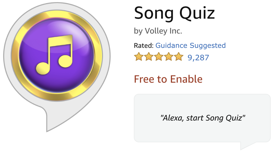 Review: Song Quiz. With currently more than 9.2K positive… | by Florian  Hollandt | #VoiceFirst Games | Medium