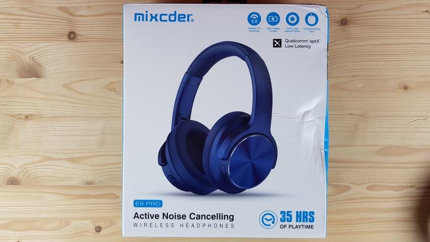mixcder e9 wireless active noise cancelling headphones