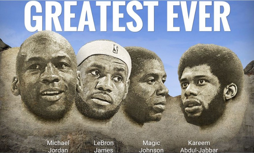 MJ, Kareem, Magic, LeBron, Shaq, Bird 