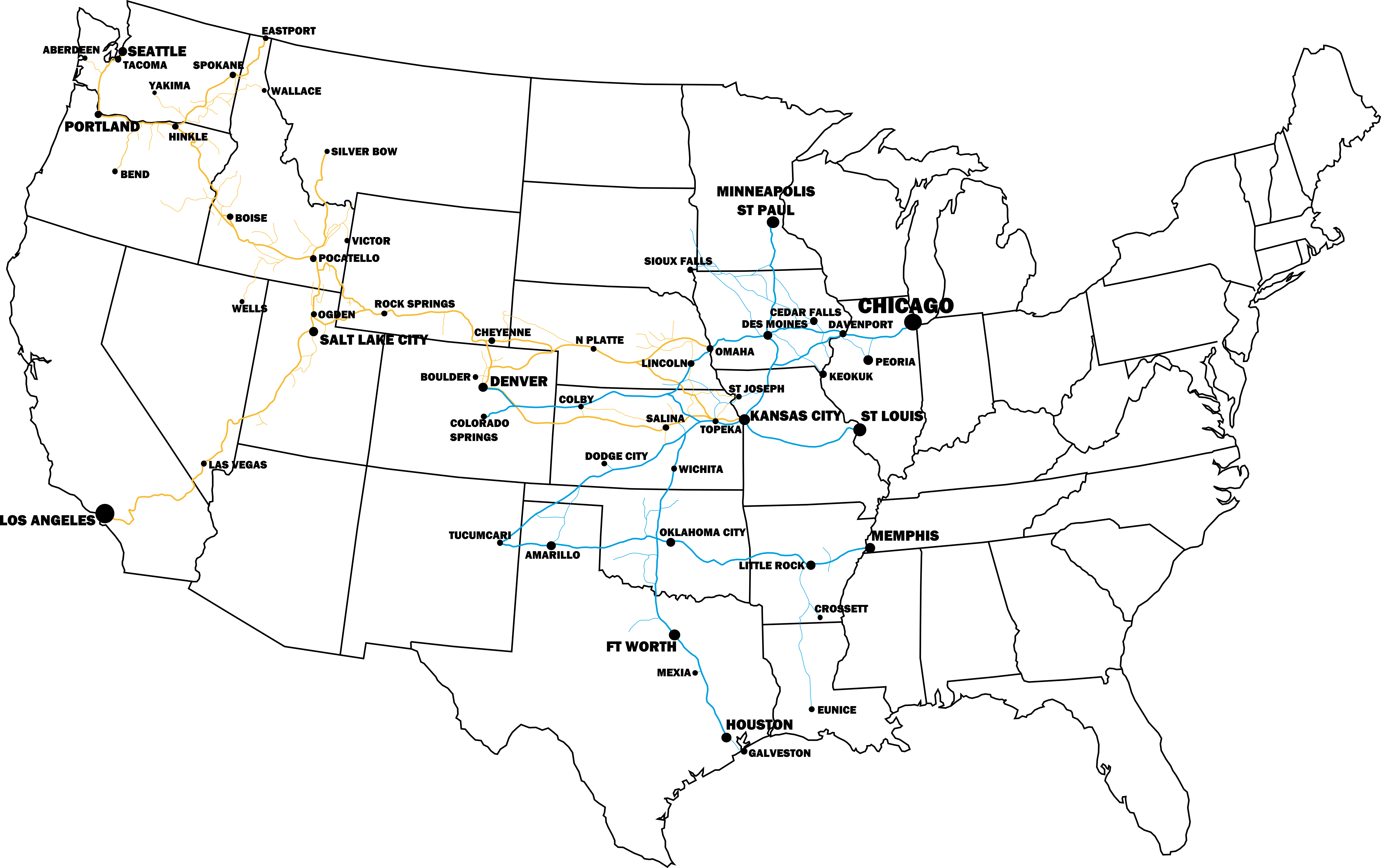 1964: Union Pacific + Rock Island | by Alan Liesse | Medium