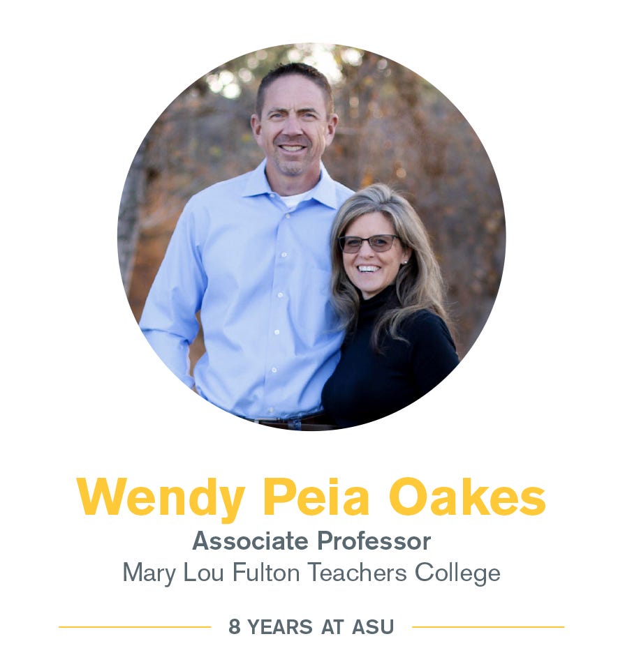 Wendy Peia Oakes: Associate Professor, Mary Lou Fulton Teachers College