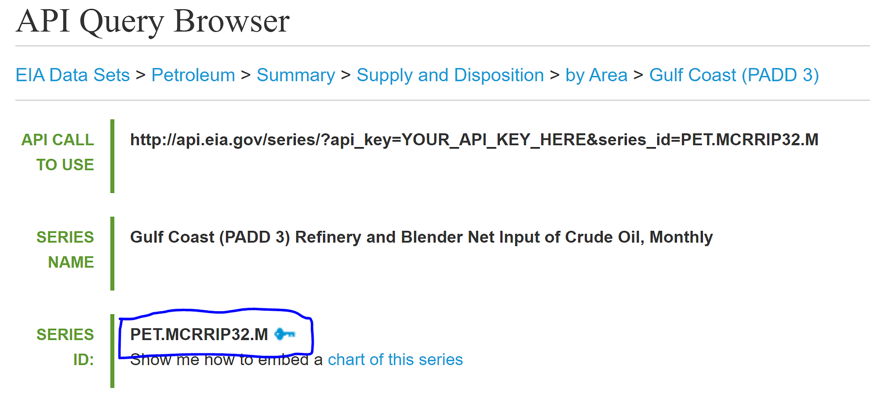 API query browser