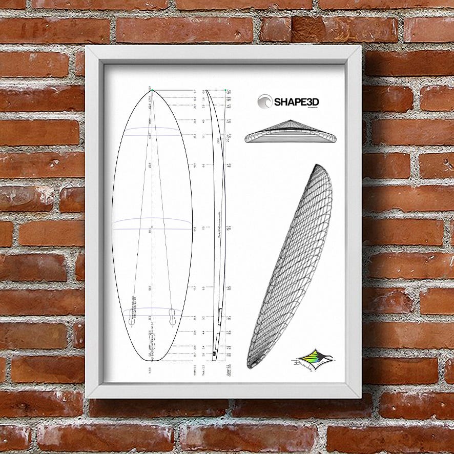 Shark Surfboards — Design process by Kamila S. Designer Processo de