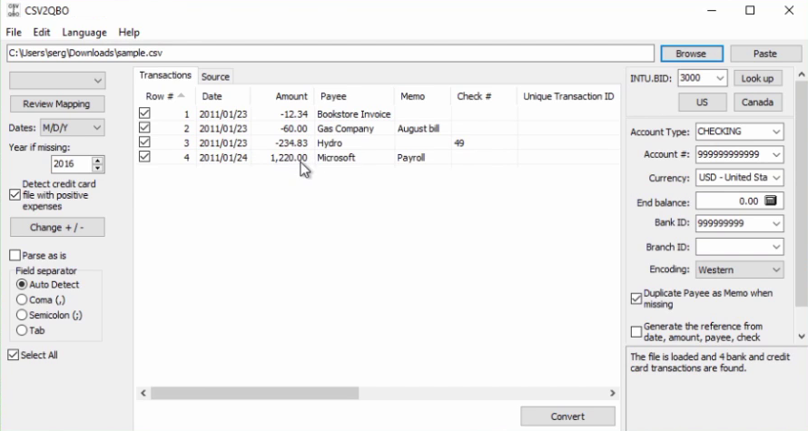 How To Import Csv Or Excel Files As Qbo Into Quickbooks By Sergiy Tytarenko Medium