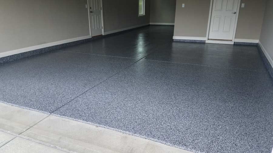 Garage Floor Coating In Brand New Carmel Indiana Home