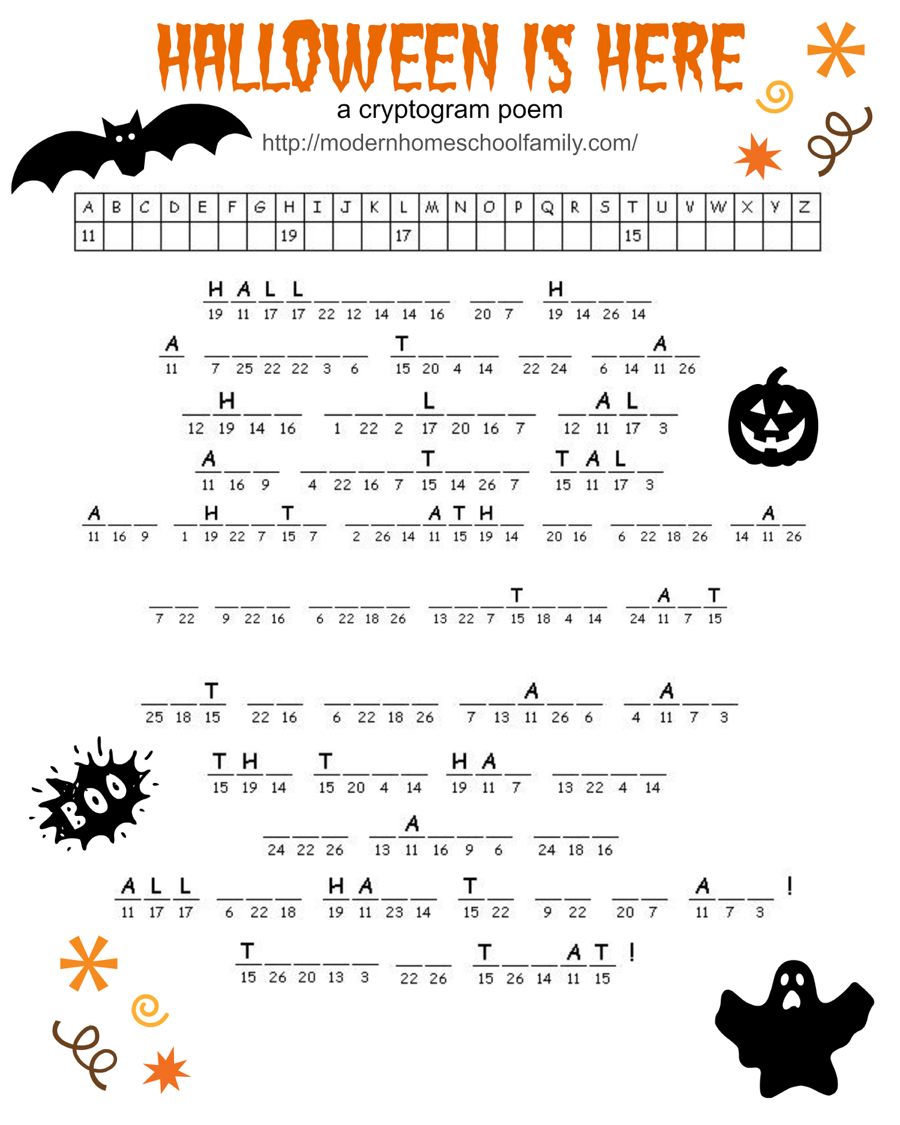 Free Halloween Activity Pages Printable