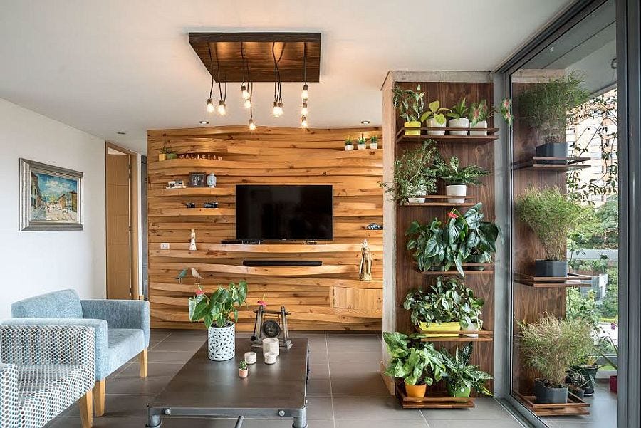 Warme Und Textur 10 Einzigartige Wohnzimmer Holz Akzente An Den Wanden By Sacportalicom Medium