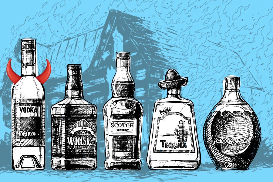 It’s Vodka, Not Tequila, That Turns People Into Animals When They Drink