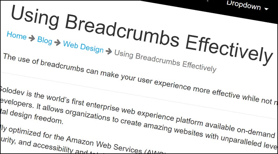 Adding Breadcrumbs for Effective Navigation by Solodev web design by solodev Medium