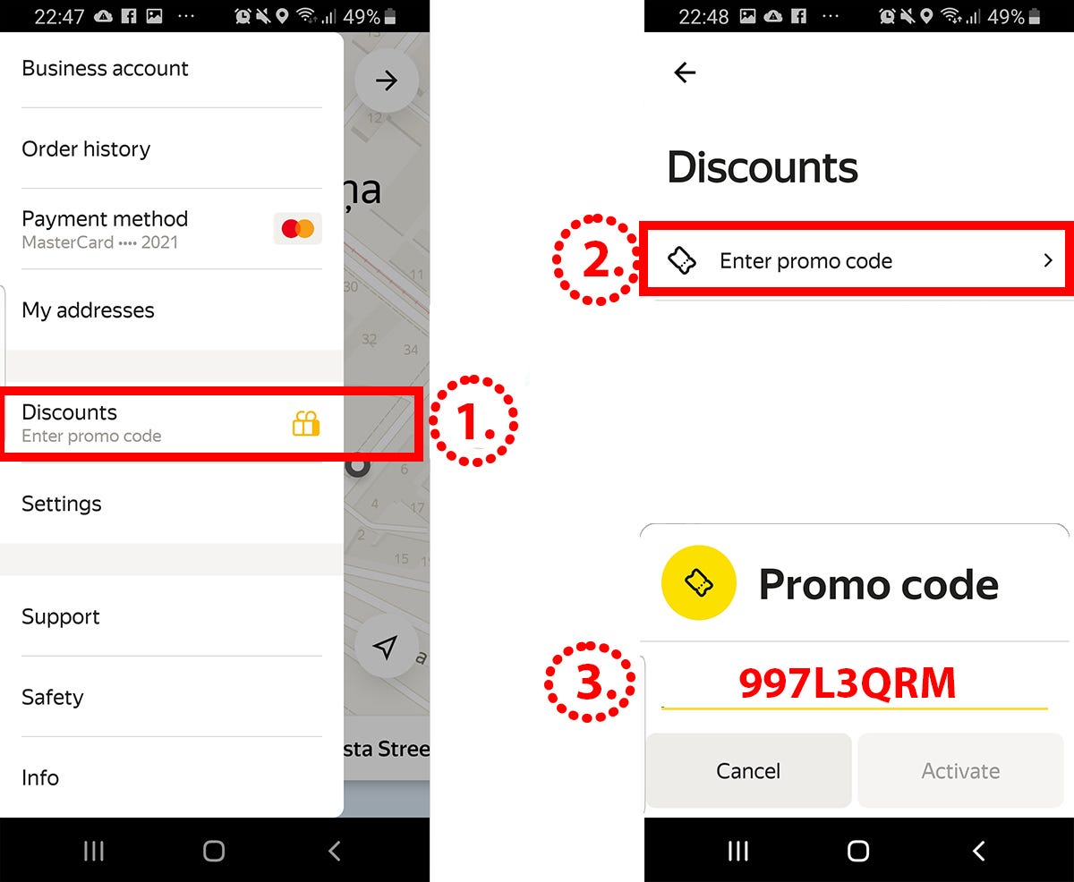 Yandex Taxi Promo Code — 5€ — FREE Yandex Taxi ride — in 1min — secret code:  997L3QRM
