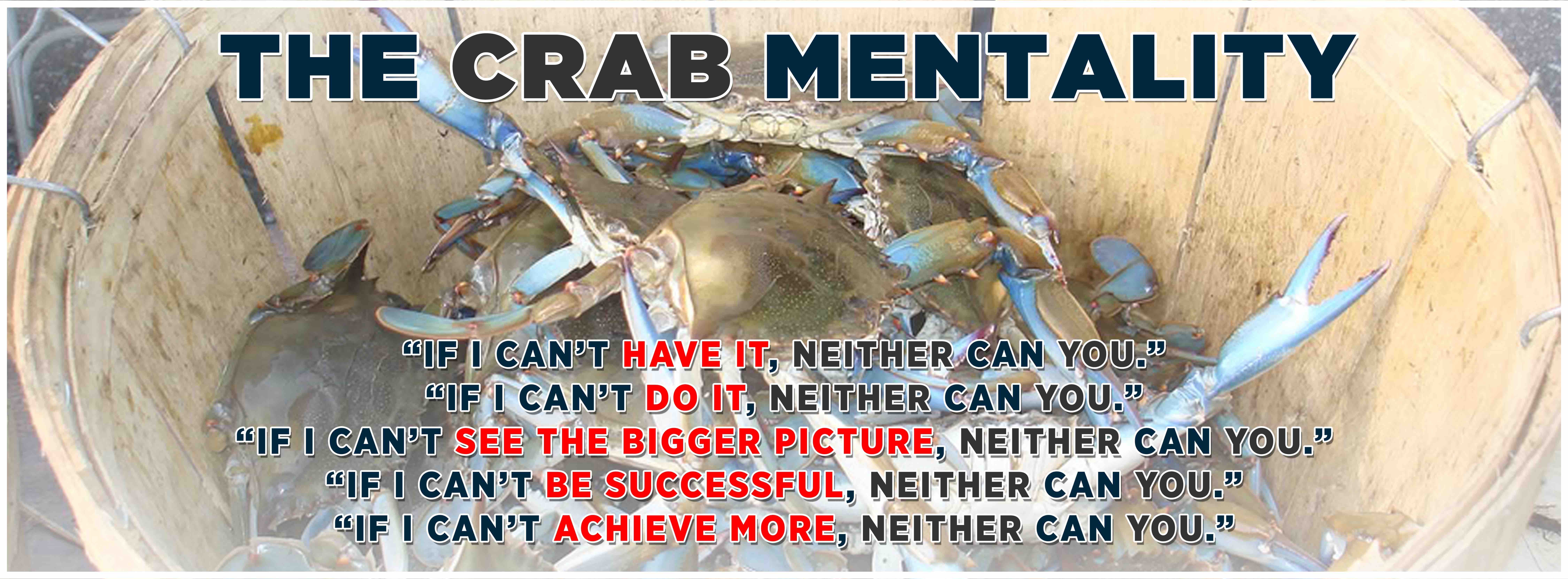 Disadvantages of crab mentality picture