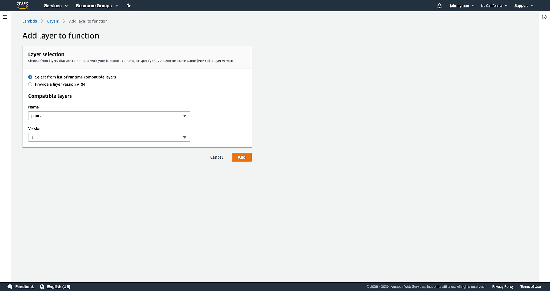 How to use pandas in your AWS Lambda function? | by Johnny Mao | Medium