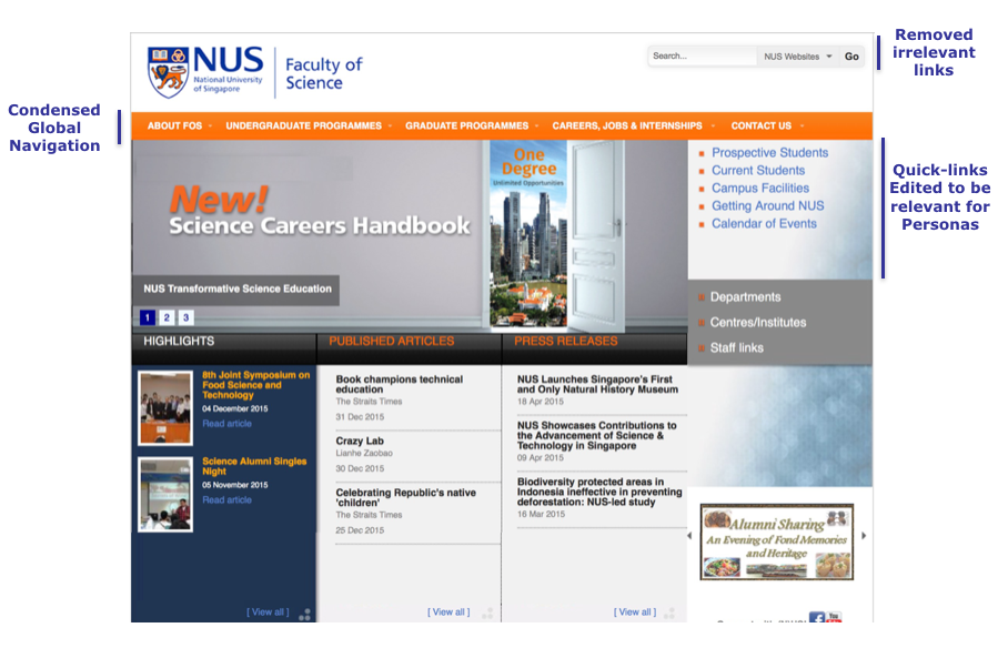 Nus Faculty Of Science Website Redesigned Alexander Wong Medium