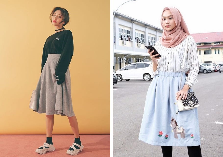  Korean  Style  untuk Hijab  Fashion  Lihat Inspirasinya Yuk 