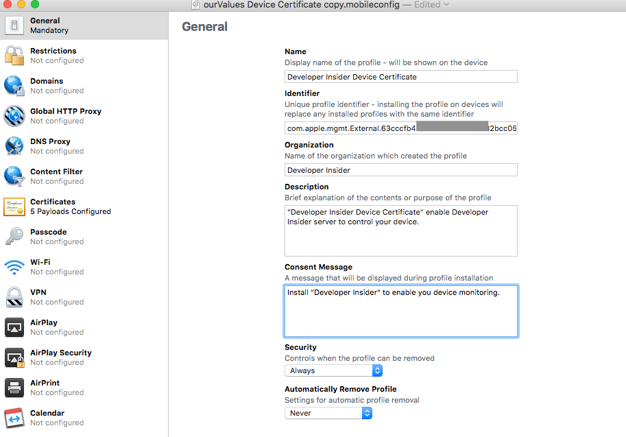 How to create a verified iOS Mobile Device Management(MDM) profile ...