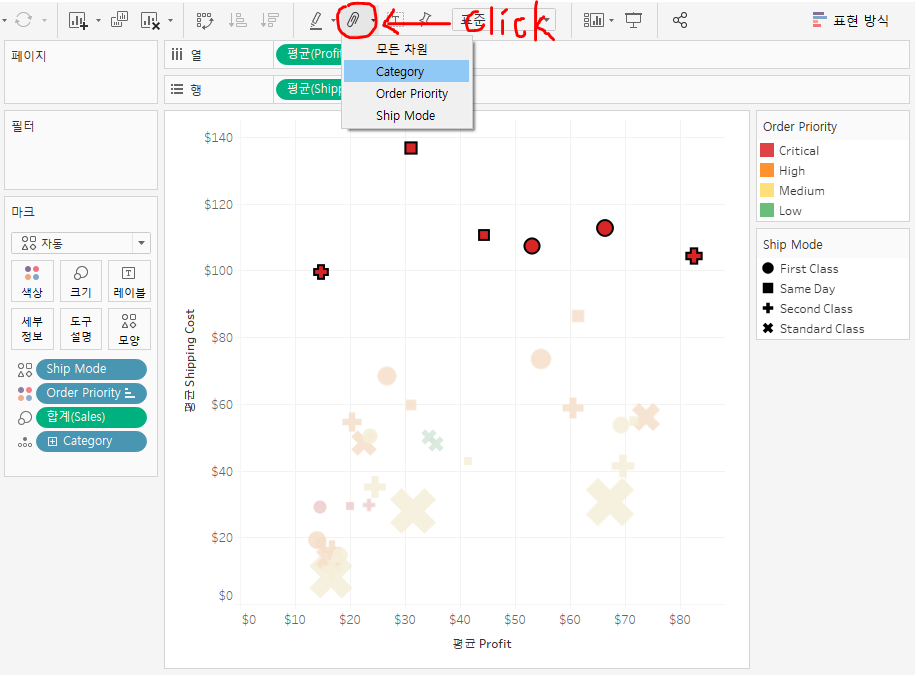 Tableau study Grouping (1). 선택을 통한 그룹핑 by HKJ PMReview Aug, 2020