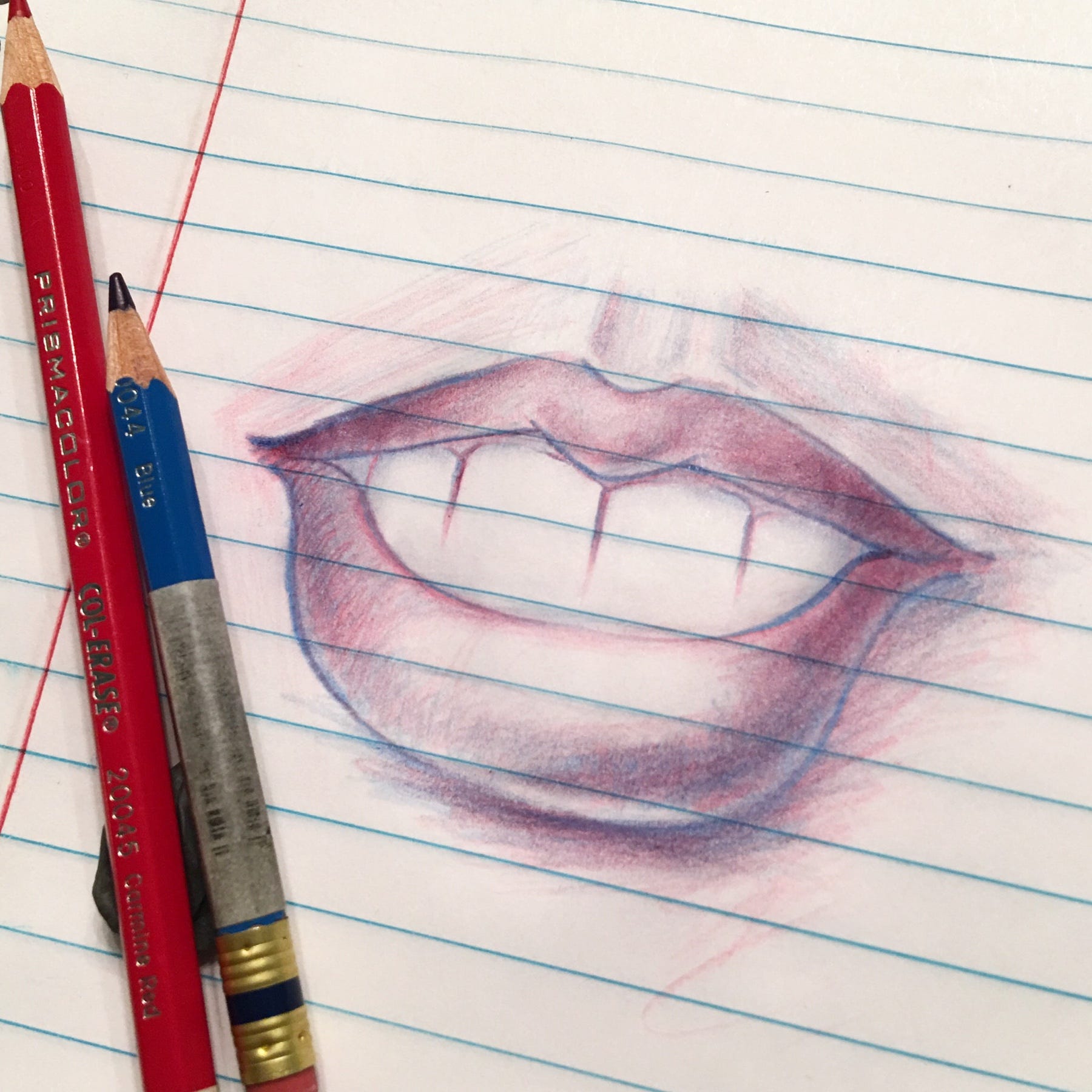 Red And Blue Colored Pencils Eric Takahashi Medium