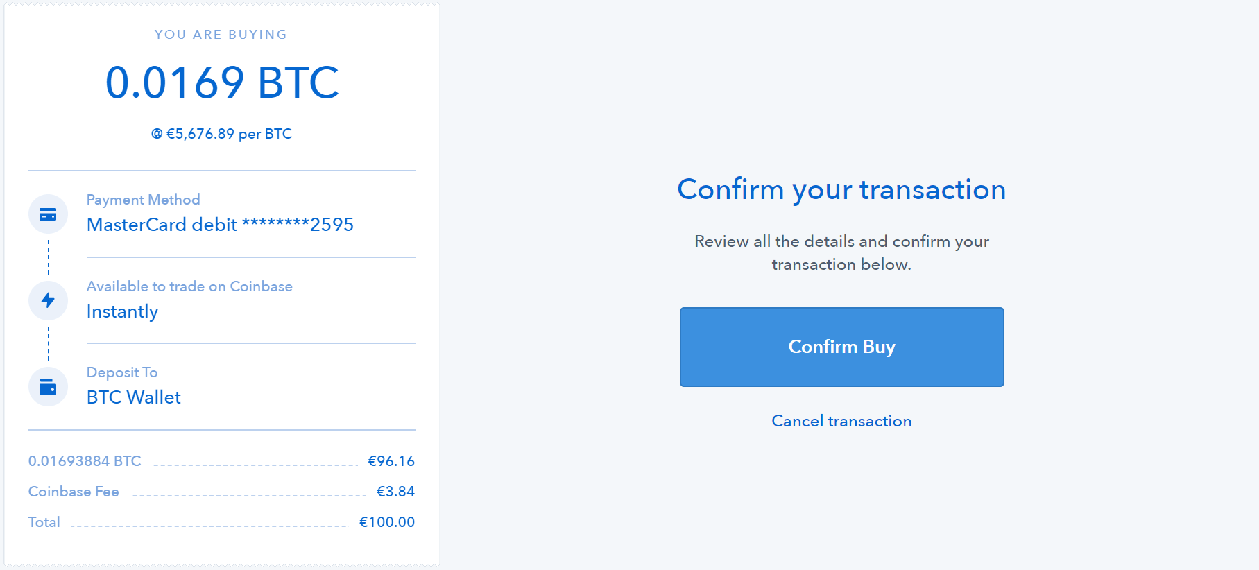 How to transfer bitcoin from coinbase to cold wallet