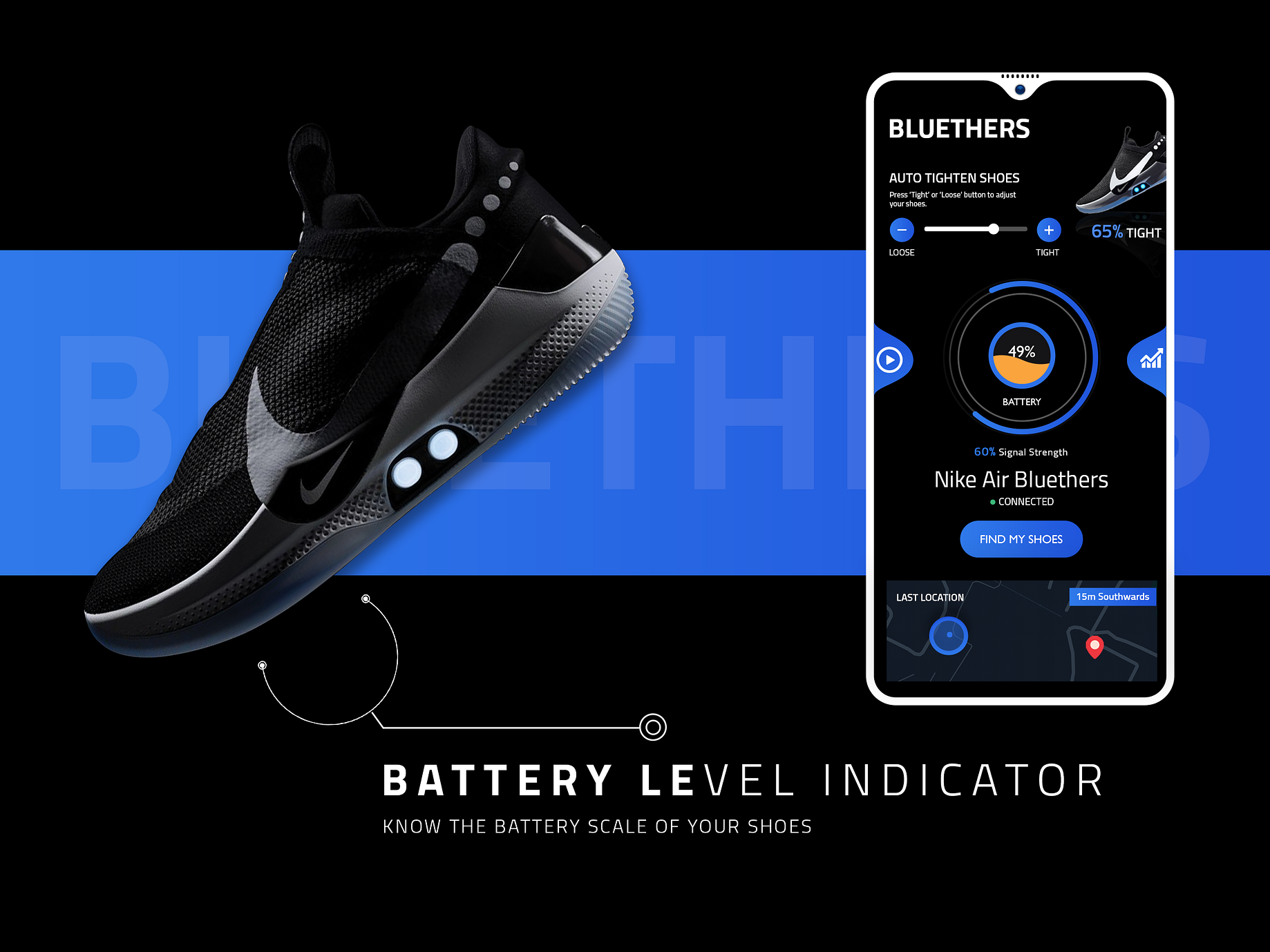 A Mobile App Concept For Nike's Smart Shoes Adapt BB — Bluethers | by Atman  Rathod | HackerNoon.com | Medium