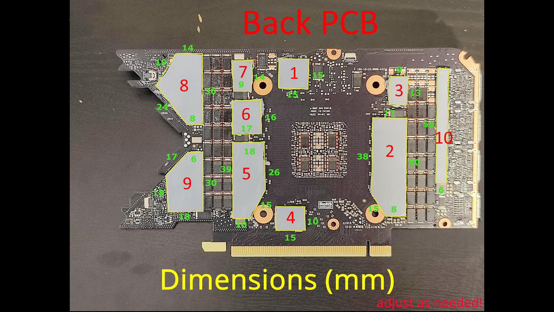 3080 vision thermal pads