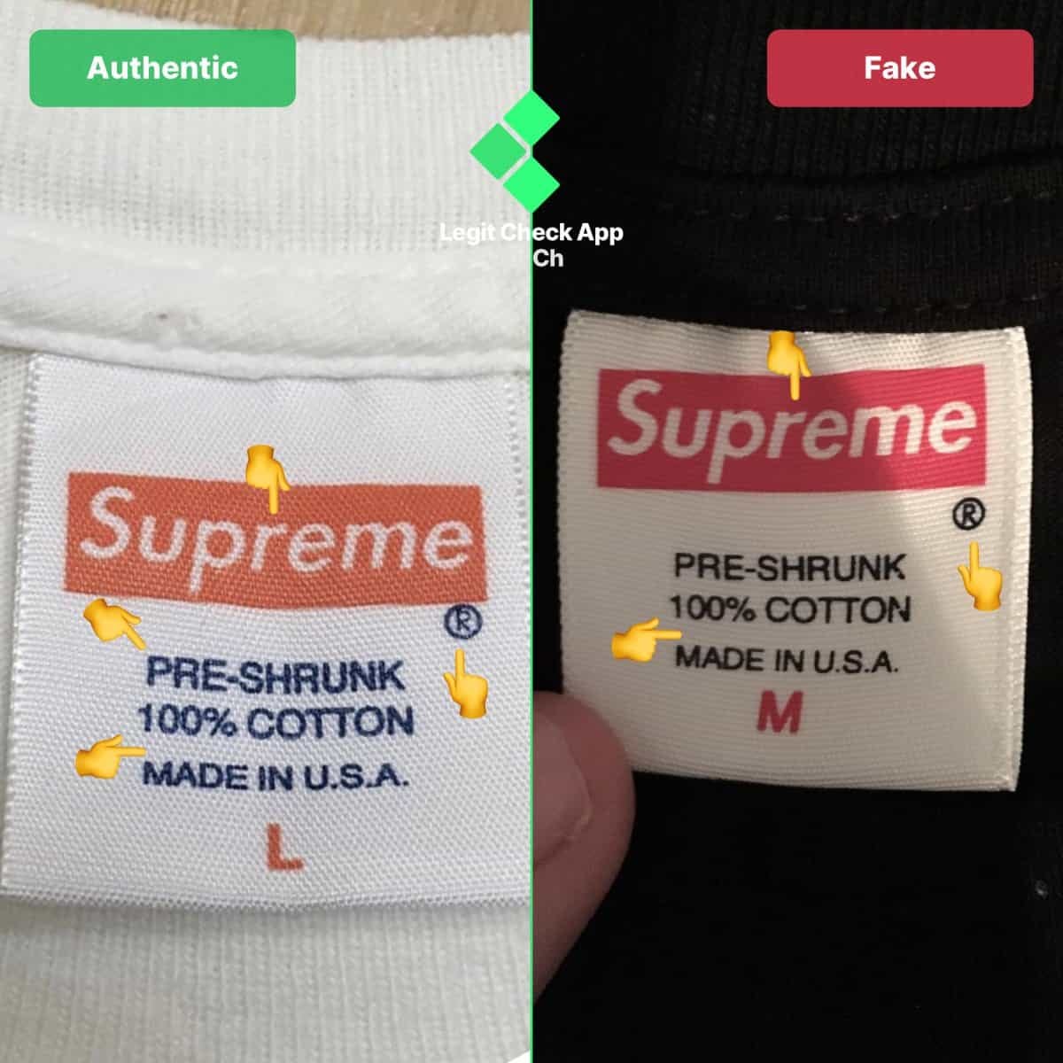 Spot Fake Supreme Box Logo T-Shirts 