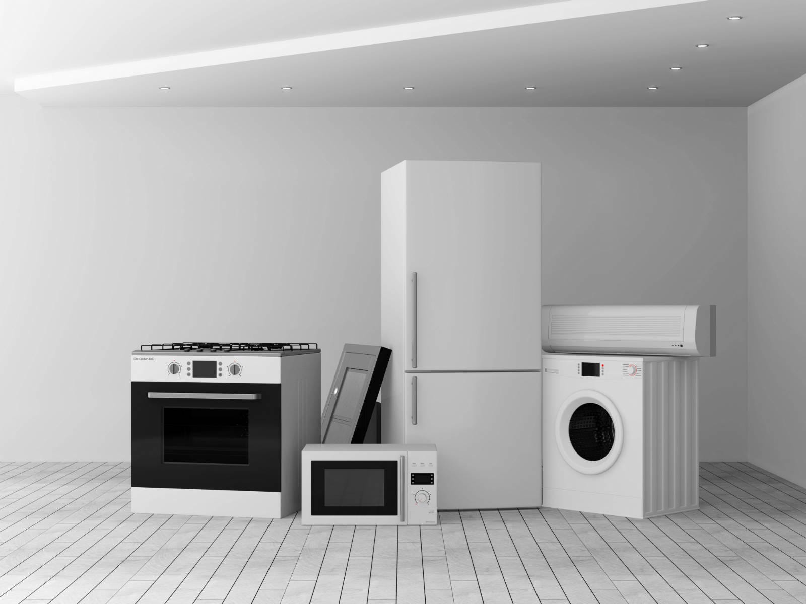 白色 全部都喺白色 白物家電 這個字是日文獨有 直接翻譯就是 白色的家庭電器 當然白色的電器並非 By Moyashi Medium