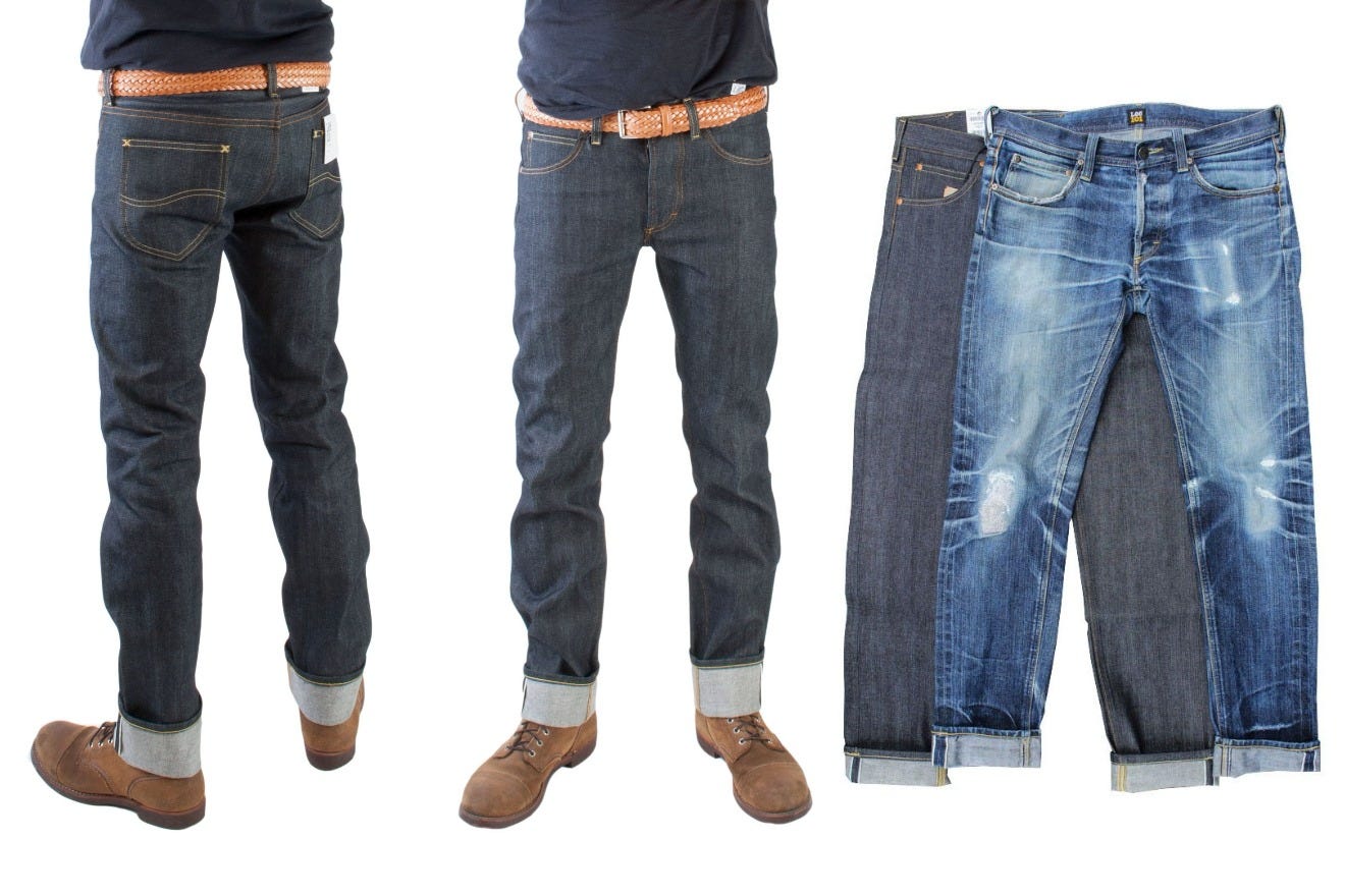 سلف التجارة خبيث lee raw denim jeans - teatrourbancuple.com