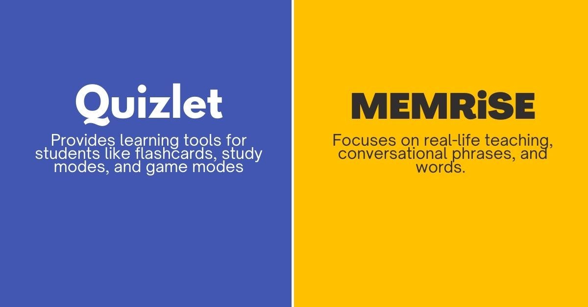 Quizlet Vs Memrise Unravelling 9 Important Facts To Consider By Ling Learn Languages Medium