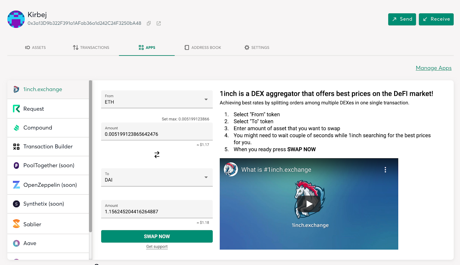 1inch Added To Gnosis Safe Multisig App By 1inch Network Medium