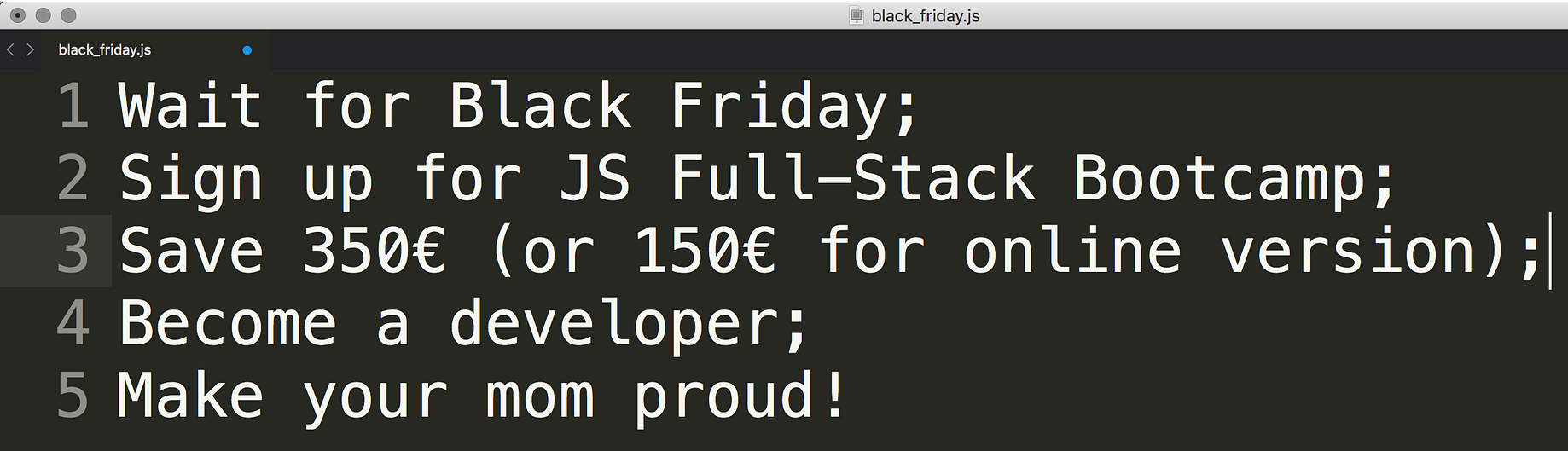 Blackest Friday ever! | by Barcelona Code School | Barcelona Code School |  Medium