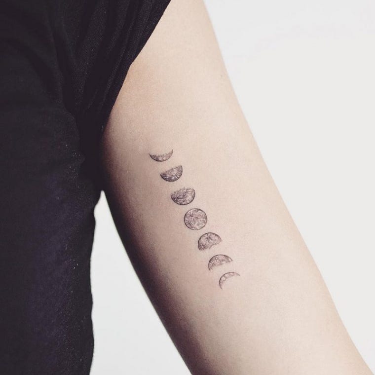 5 Ugly Truth About Moon Tattoo With Hearts Moon Tattoo With Hearts By Khatarine Medium