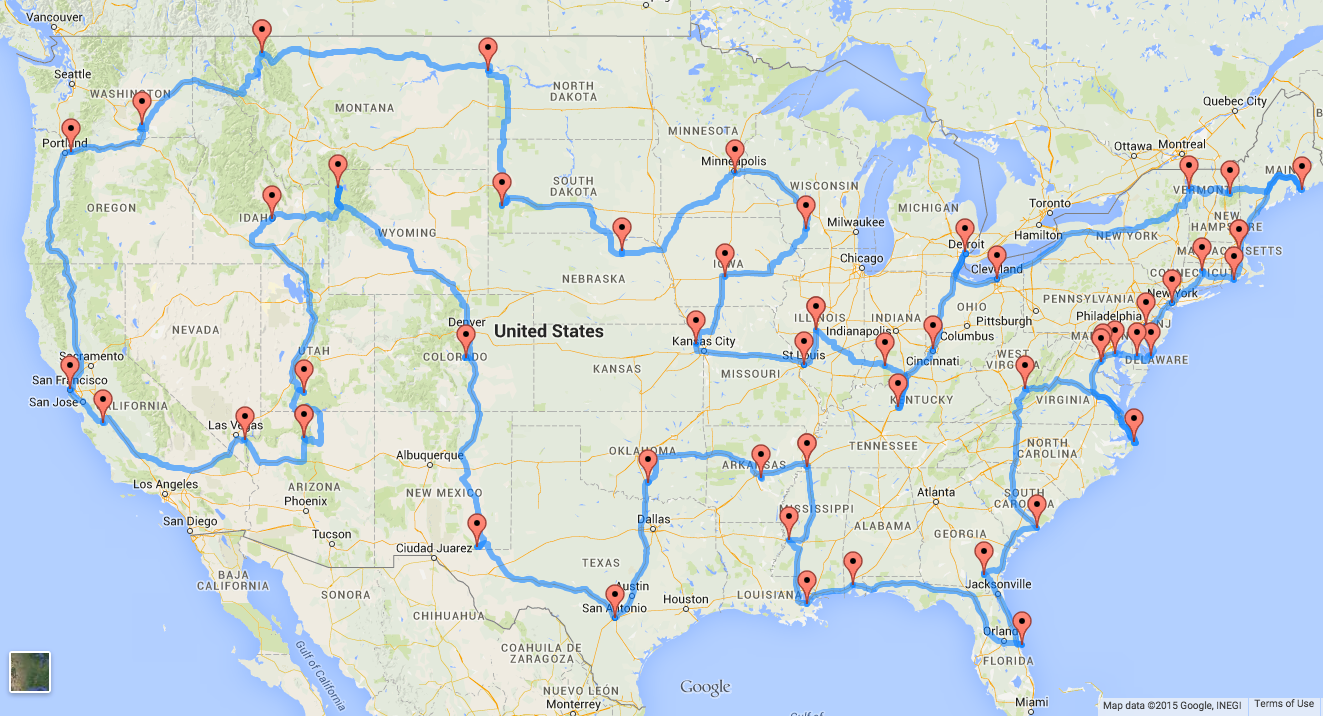 This Is The Perfect Us Road Trip According To Scientists By The Bold Italic Editors The Bold Italic