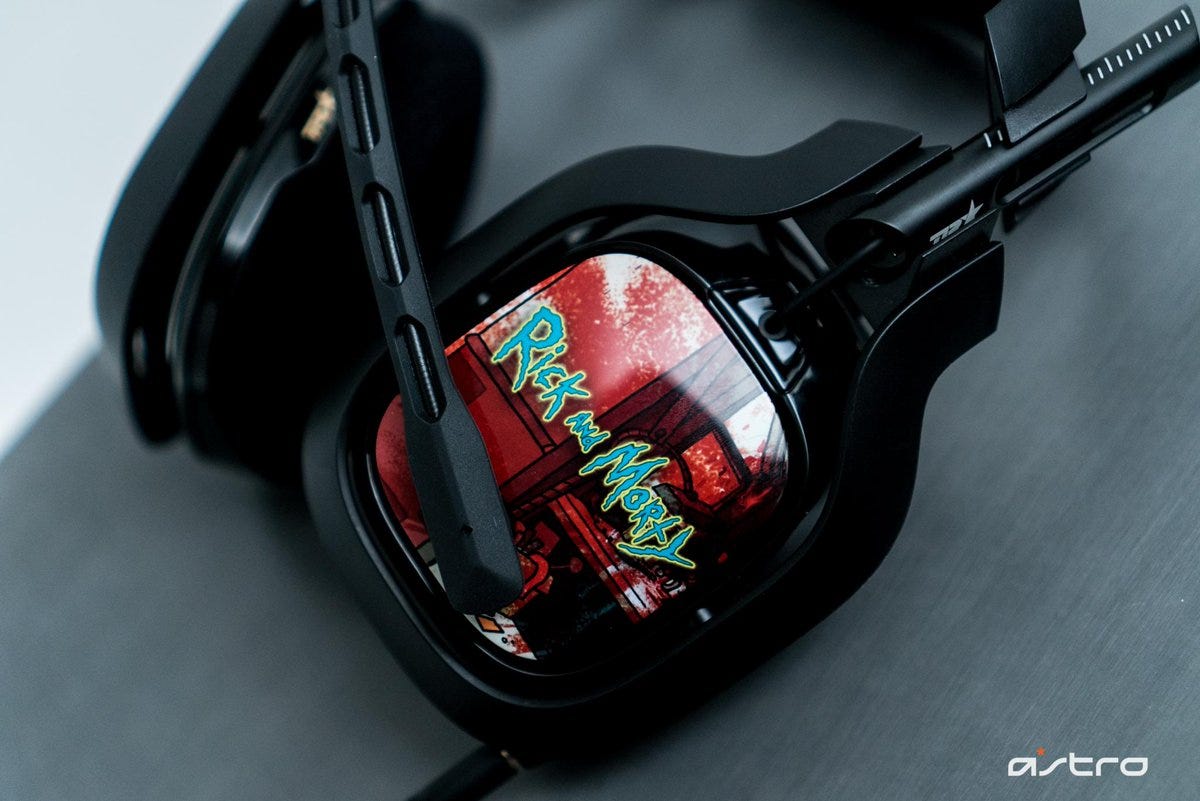 astro a40 speaker tags rick and morty