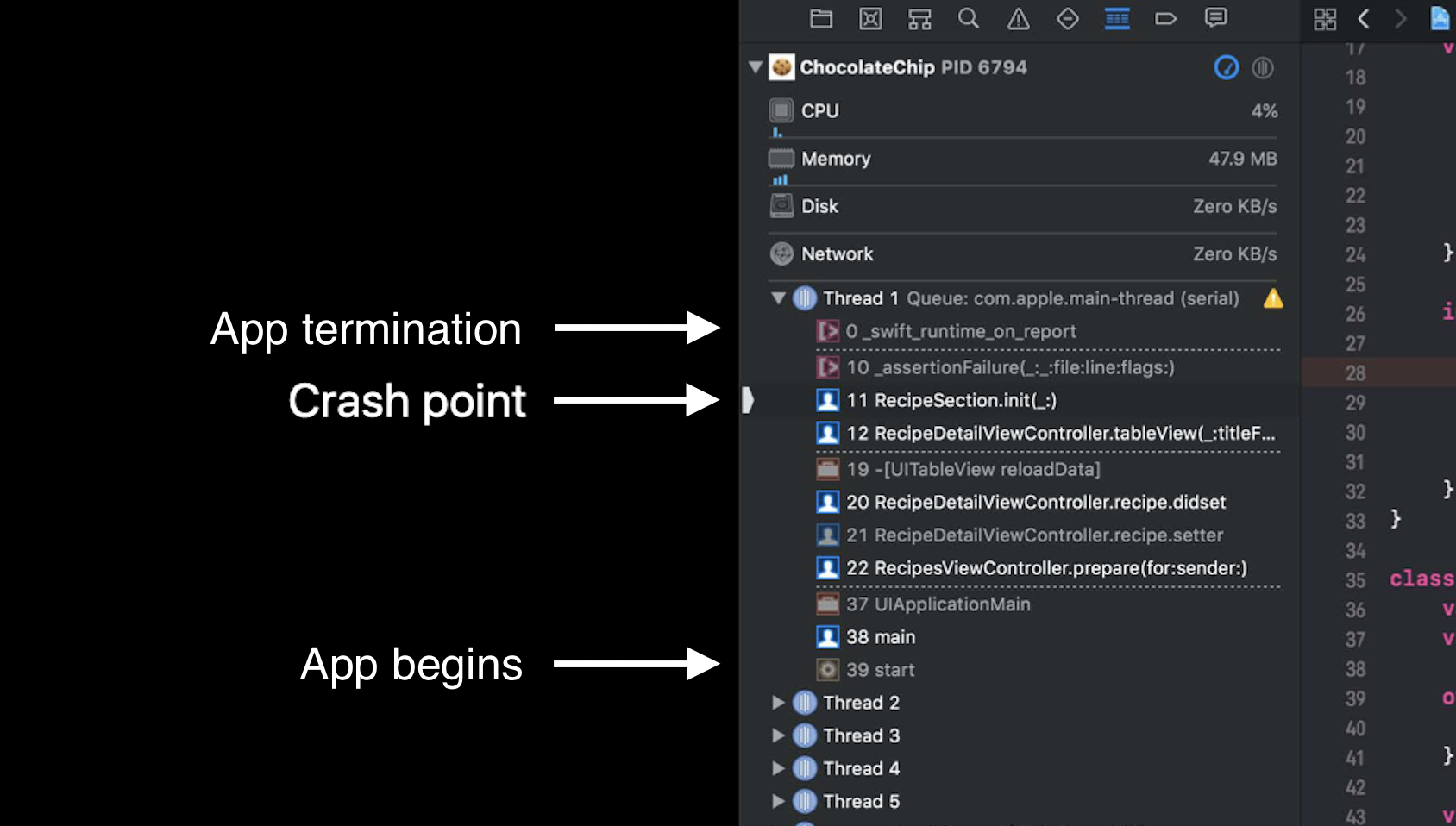 Understanding Crashes And Crash Logs By Jinha Park Archived Flawless Ios Medium