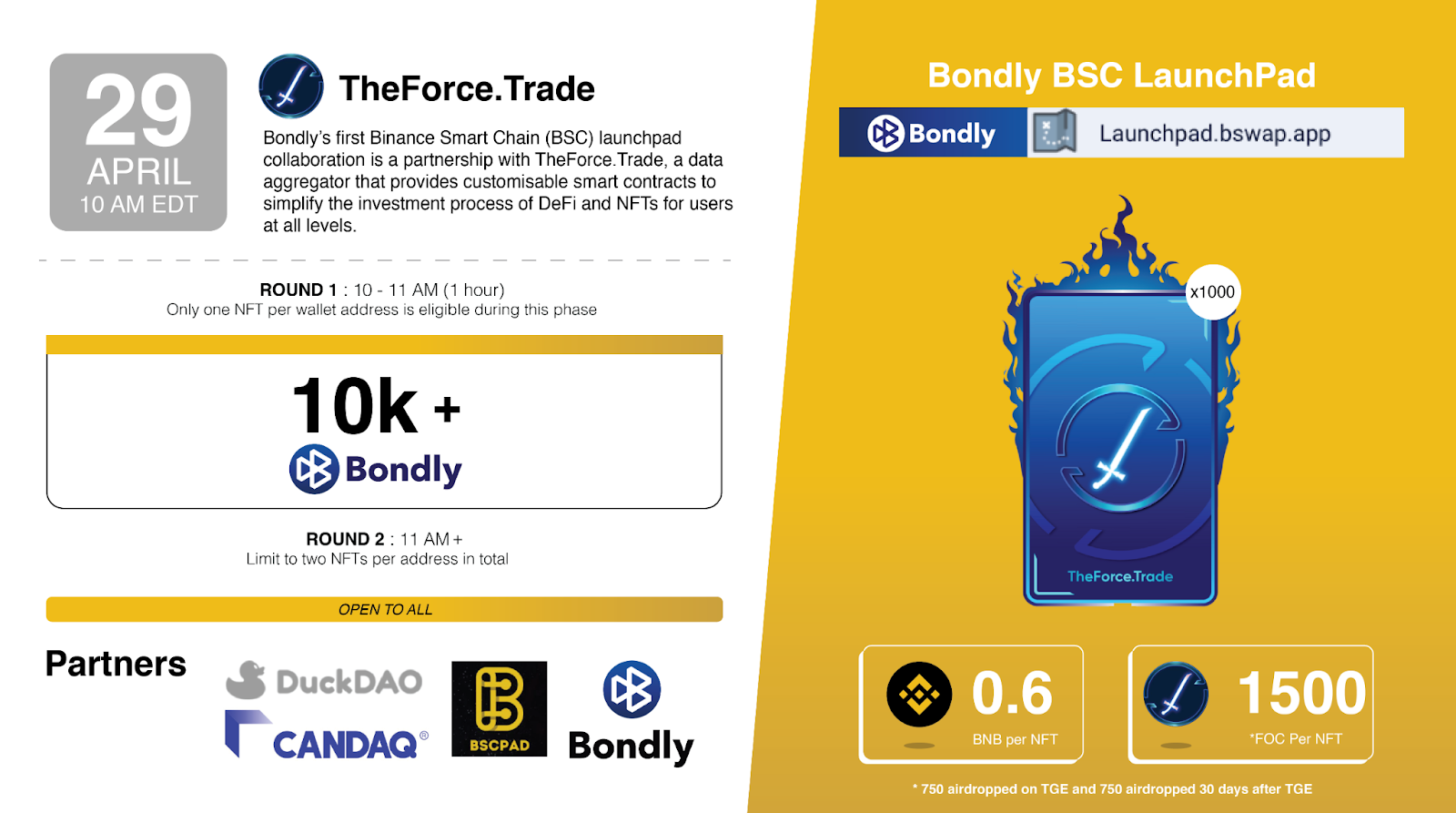 Bondly S First Bsc Launchpad Collaboration Sells Out By Bondly Medium