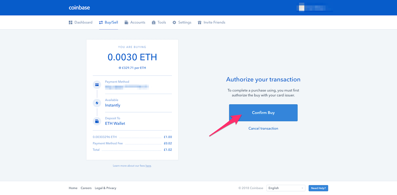 Coinbase purchase ethereum